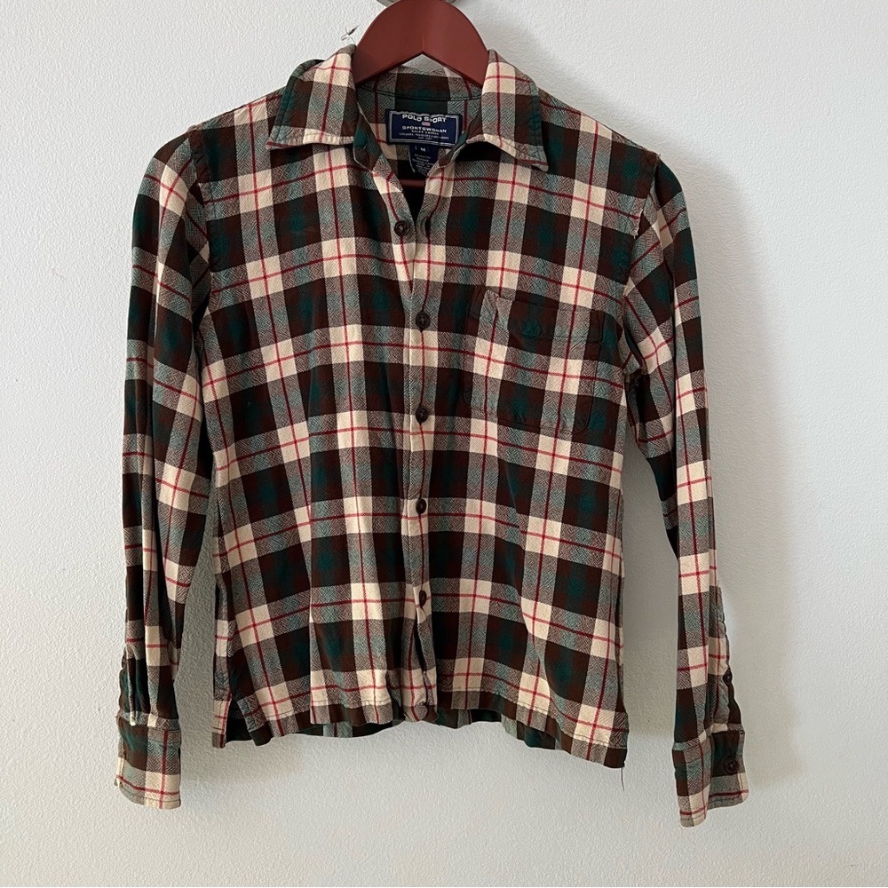 Ralph Lauren Multicolor Plaid Long Sleeve Shirt Sz (M) XXS
